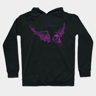 Papa Hash Apparel Skullface wings purple Hoodie